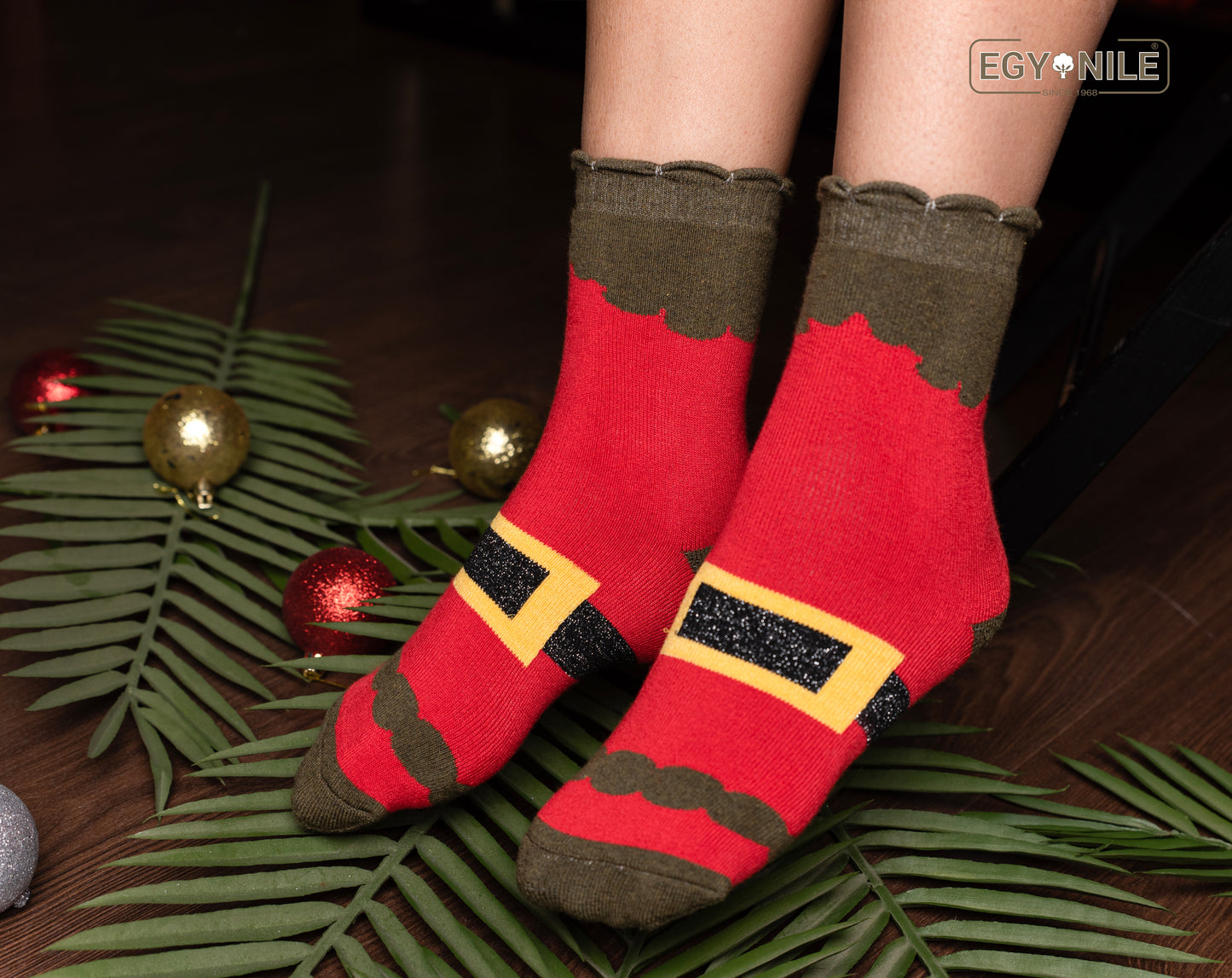 812- Free size Warm, Winter, Fluffy, Cozy and Thick Red Christmass Socks